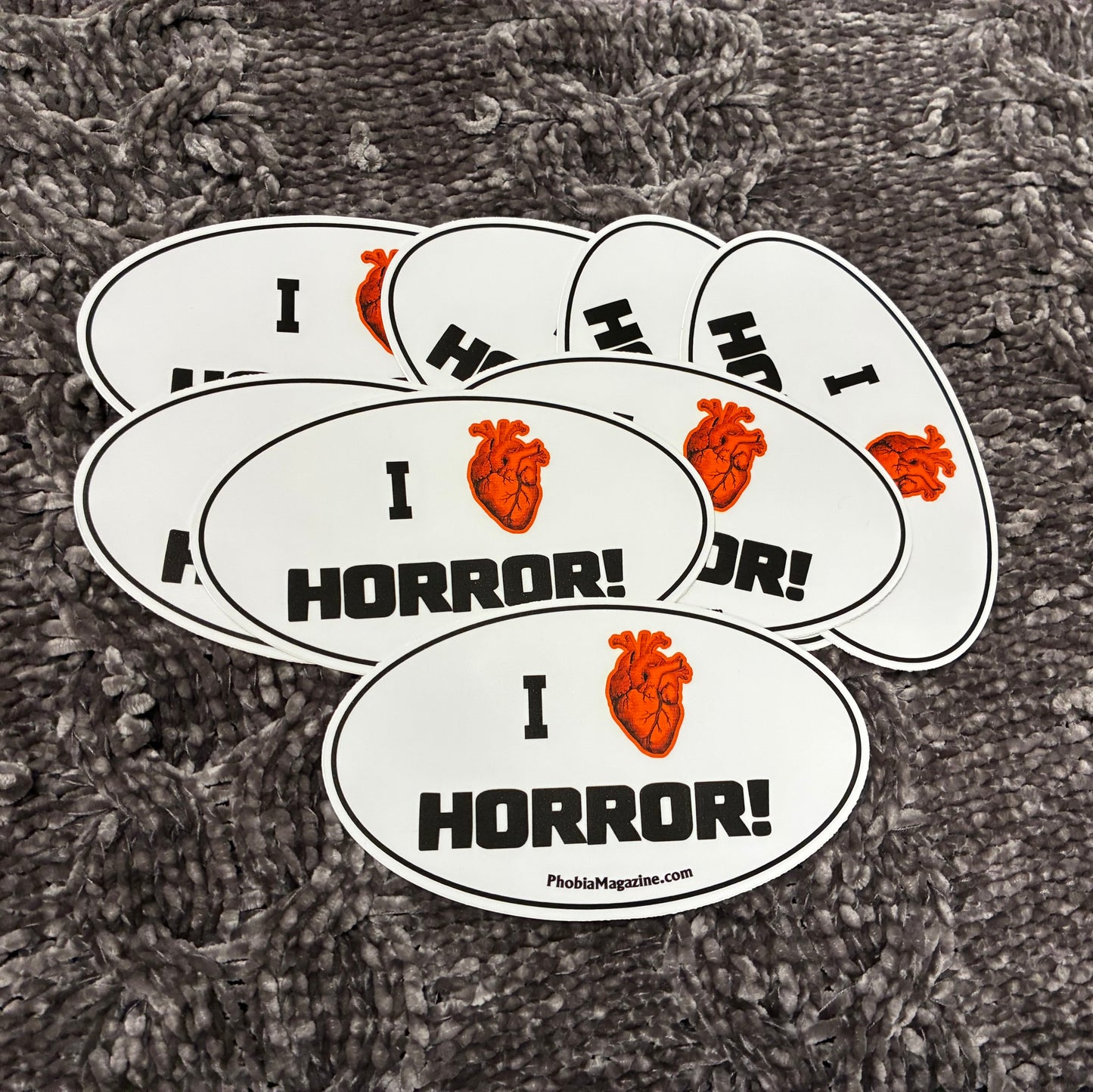 I Heart Horror Sticker - White